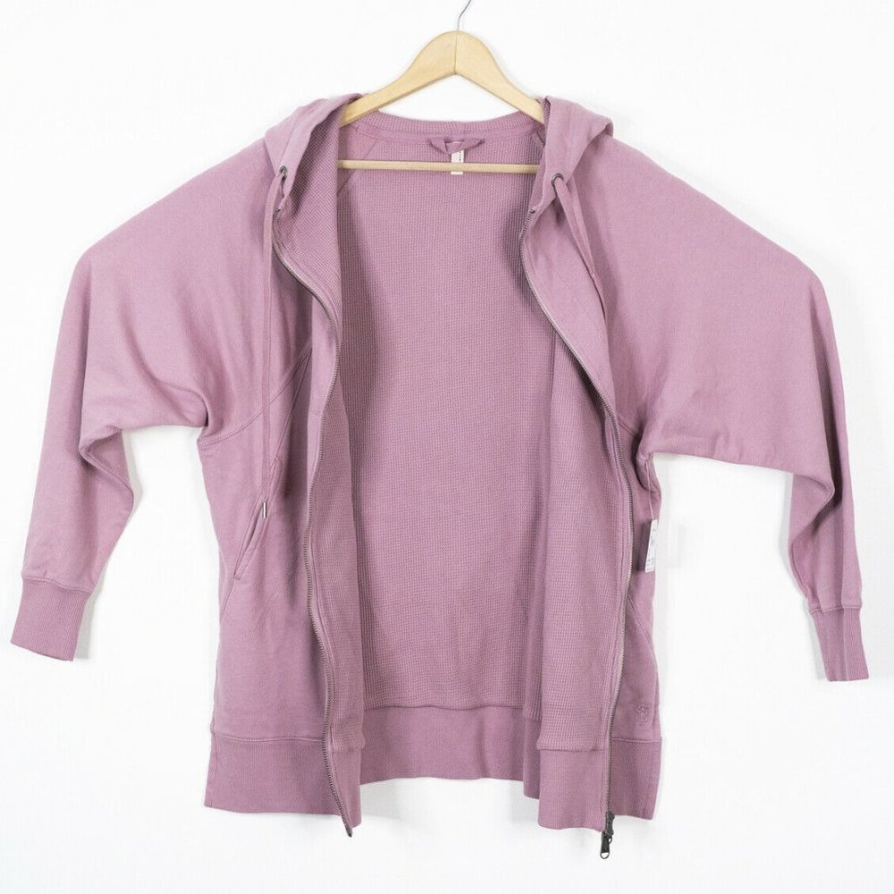 Free People Full Zip Oversized Hoodie Sweatshirt - Picture 2 of 8